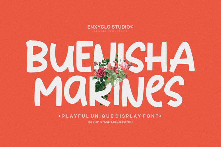 NCL Buenisha Marines - Playful Display Font