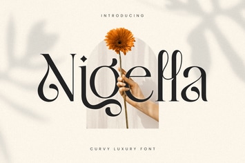 Nigella - Curvy Luxury Font