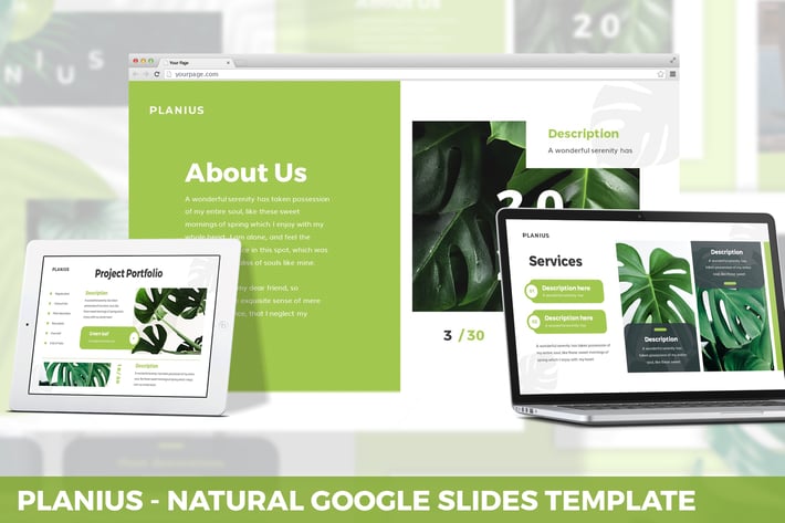 Planius - Natural Google Slides Template