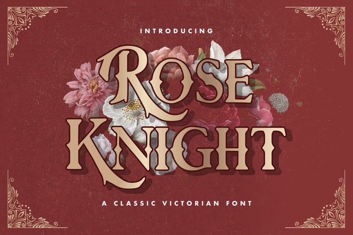 Rose Knight - Victorian Style Font