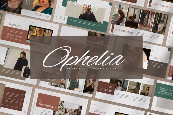 Ophelia Brand Business Woman Keynote Presentation 
