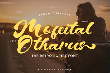 Mofeital Otharus - Retro Script Font