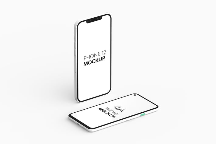4A Phone & iPhone 12 Mockup