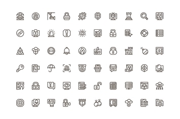 Security Unique Web Line Icons Pack