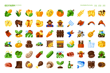 60 Farm Icons