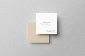 Square Card Mockup