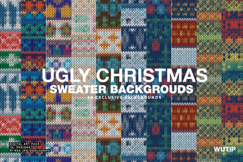 Ugly Christmas Sweater Backgrounds