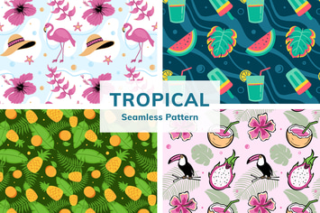 Tropical Seamless Pattern