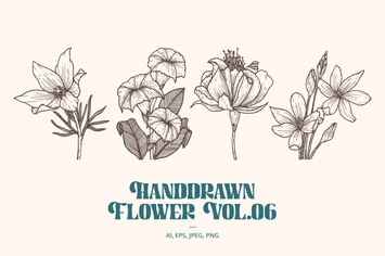 Handdrawn Flower 06