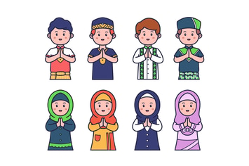 16 Kids Moslem Fashion