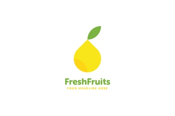 Fresh Fruits Logo Template