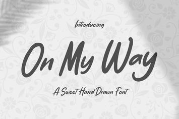 On My Way – Sweet Hand Drawn Font
