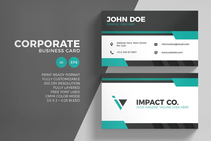 Corporate Business Card Template