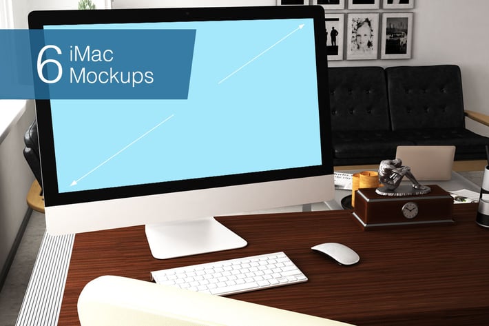 Computer Mockup - 6 Poses