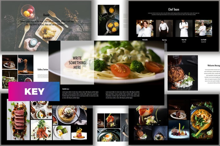 Core - Food Keynote Dark Template