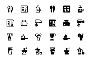 74 Food and Drinks Icons