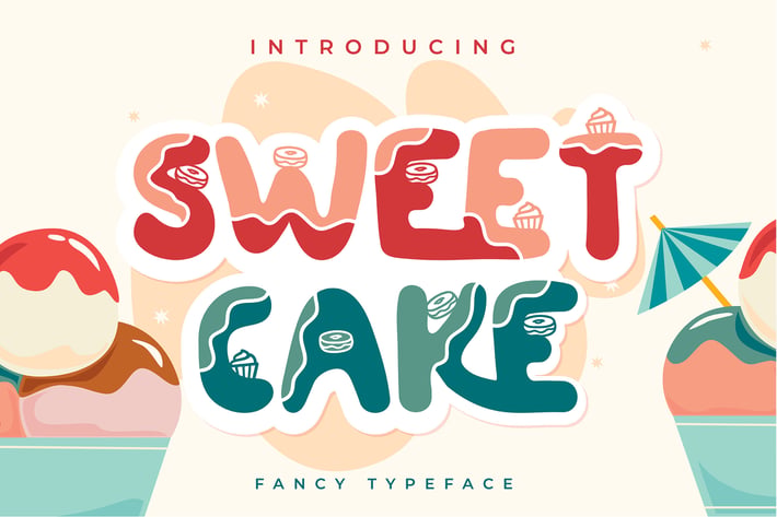 Sweet Cake | Fancy Typeface 