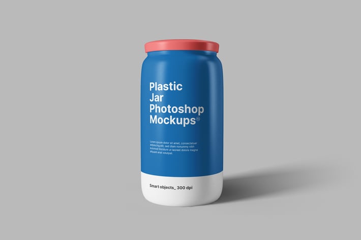 Plastic Jar Mockups