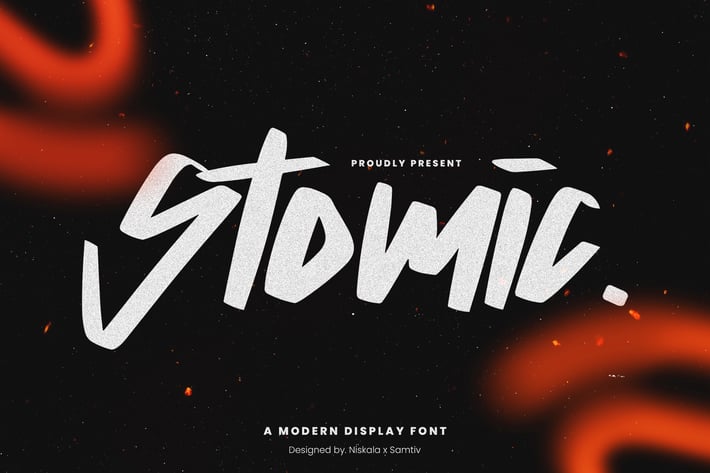 Stomic - A Modern Display Font