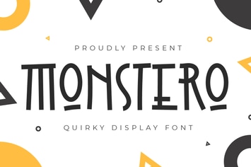 Monstero - Display Font