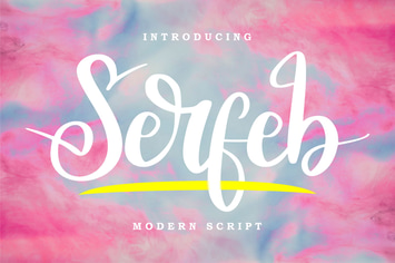 Serfeb | Modern Script Font