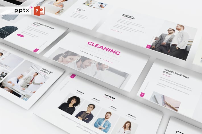 CLEANING SERVICE  - Powerpoint  V404