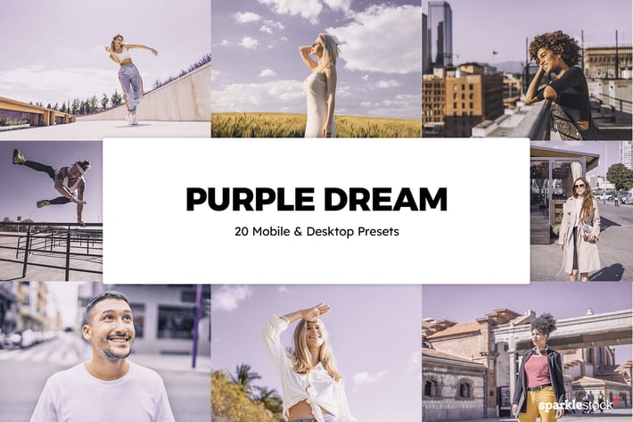 20 Purple Dream Lightroom Presets & LUTs
