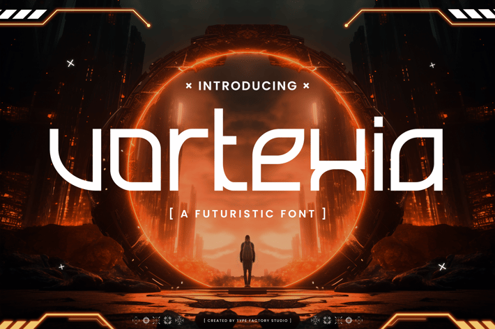 Vortexia - Futuristic Font