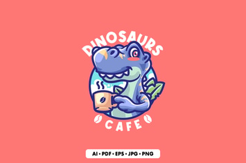 Dinosaurs Cartoon logo