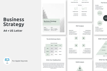 A4 Business Strategy Keynote Template