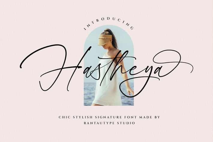 Hastheya Chic Stylish Signature Font
