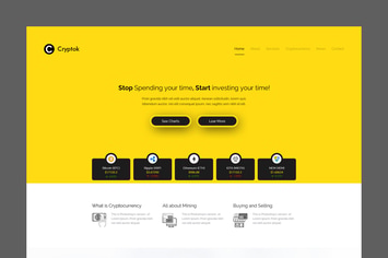 Cryptox - Cryptocurrency PSD Template
