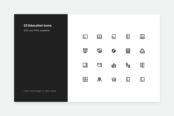 Education Icons - Line style