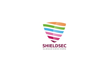 Colorful shield Logo