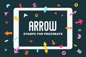 Procreate Stamp Brushes - Arrows