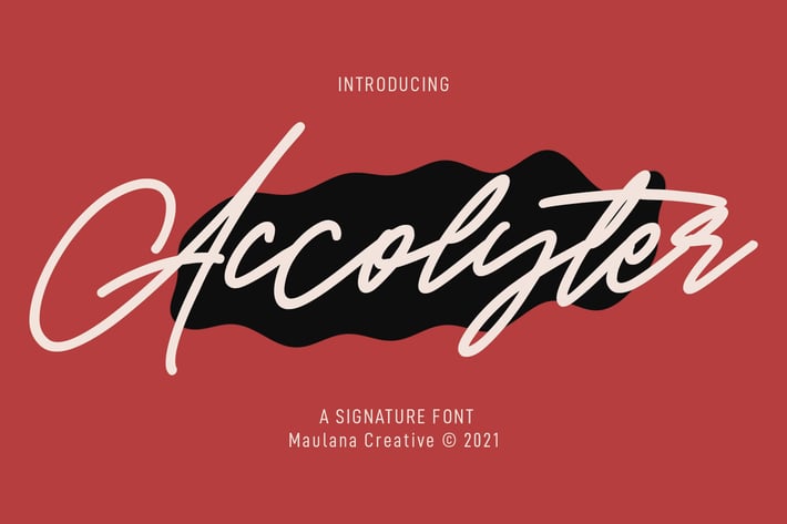 Accolyter Signature Font