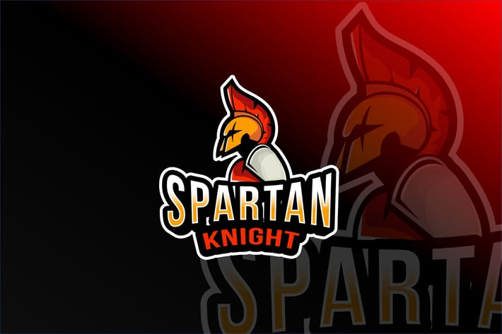 Spartan Knight Esport Logo Template