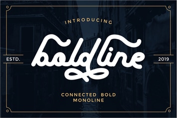 Boldline -Monoline Bold Typeface