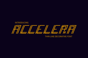 Accelera - Display Font