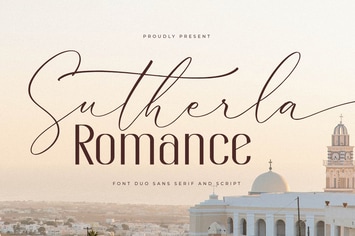 Sutherla Romance Font Duo