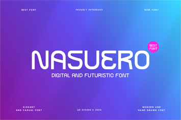 Nasuero - Digital & Futuristic Font