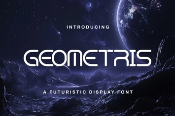 Geometris - Geometric Futuristic Display Font
