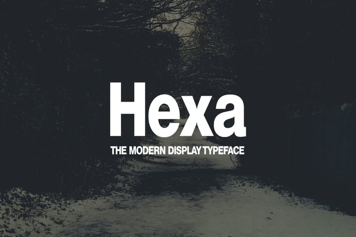 HEXA - Modern Display Typeface
