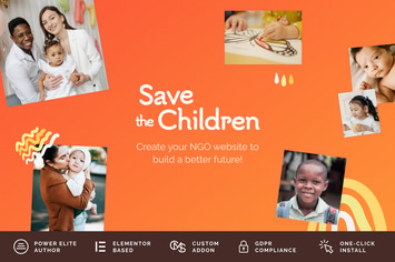 Save the Children - Charity WordPress Theme 