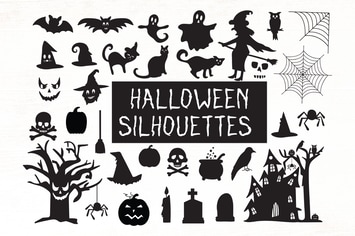 Halloween Silhouettes - Halloween Cliparts