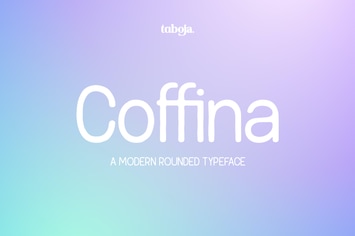 Coffina - Rounded and Rough Typeface