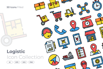 Logistic Filled Icon