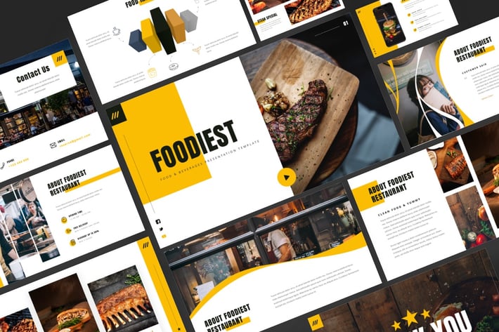 Foodiest - Food & Beverages Powerpoint Template