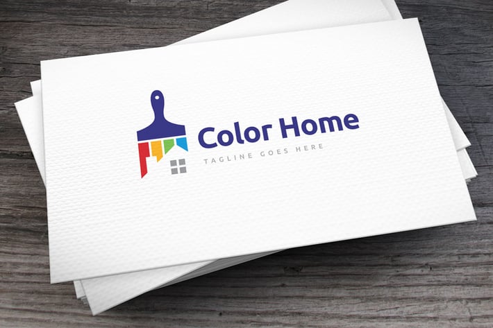 Color Home Logo Template