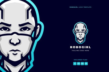 Robogirl Logo Template